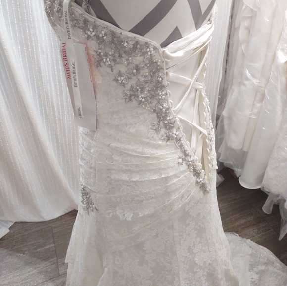 David's Bridal size 4 Wedding Dress With Corset - Picture 10 of 14